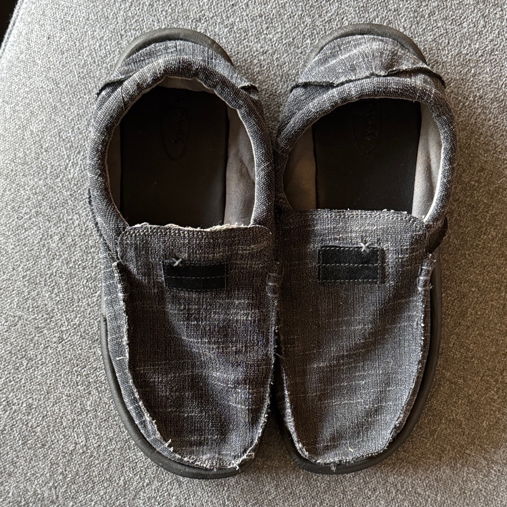 Sanuk Gray Slip-On Loafers - Picture 3 of 10